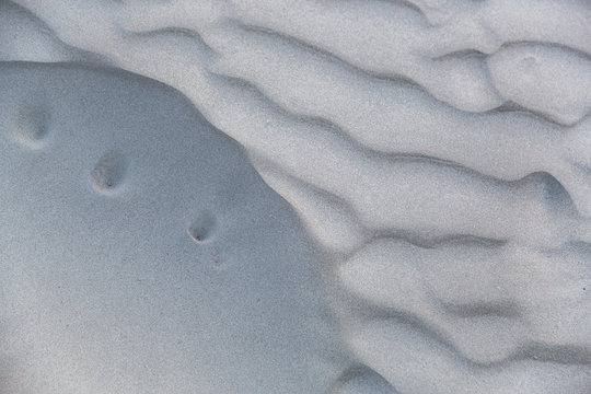 Sand dunes in a desert