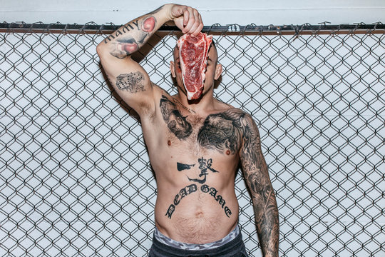 meat,diet,food, fight, fighter, tattoo, attitude,