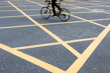 Riding a Bicycle in the city
