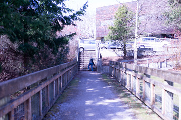 Bridge Path In Urban Area