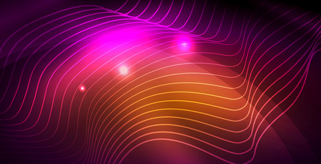 Shiny neon space background