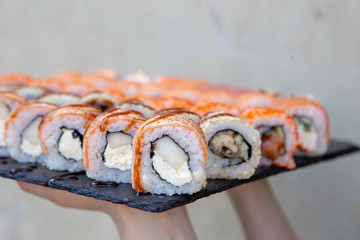 street photo of a set of rolls under the daylight on a blurry background