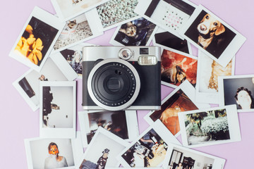 Polaroid camera and photos