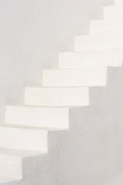 White stairs