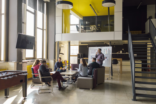 People Having Conversation At The Startup Center