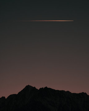 Airplane Over Mountains