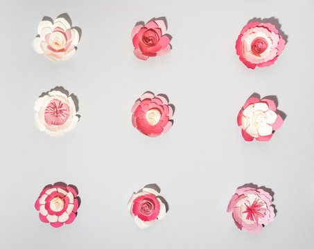 Paper flower arrangement