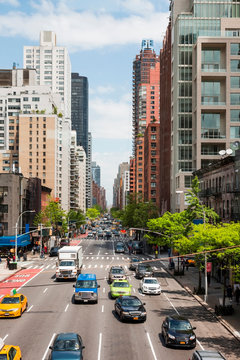View of a New York City street