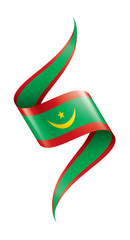 Obraz premium Mauritania flag, vector illustration on a white background