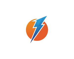 electric Vector lightning icon logo and symbols