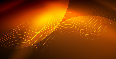 Neon wave background