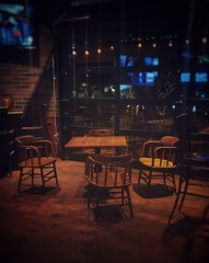 Empty Chairs in Bar