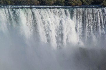 Niagara falls Horseshoe. Ontario. Canada. Beautiful waterfall background.