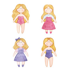 watercolor dolls