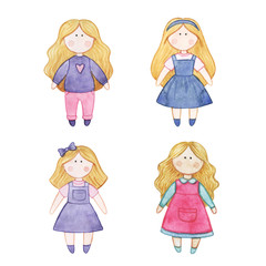 watercolor dolls