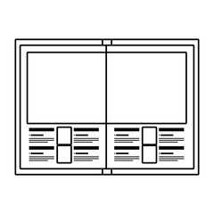 flyer paper print icon