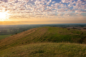 Sunset - view from Cley Hill - Warminster - Wiltshire