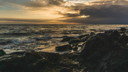 Obraz premium Beautiful California Ocean Sunset