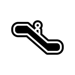 escalator icon. Element of navigation for mobile concept and web apps icon. Glyph, flat icon for website design and development, app development