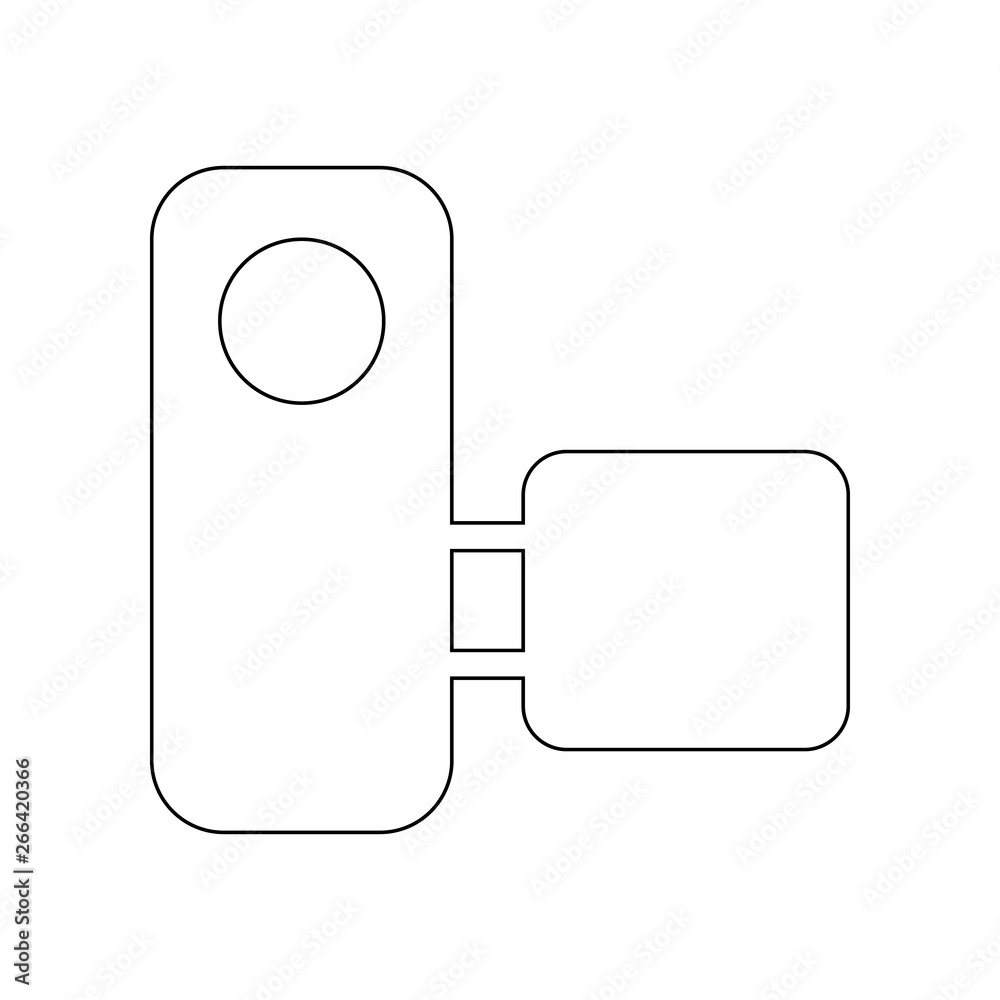 Aufkleber manual camera icon. element of web for mobile concept and web apps icon. outline, thin line icon for