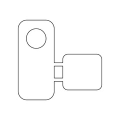 manual camera icon. Element of web for mobile concept and web apps icon. Outline, thin line icon for website design and development, app development