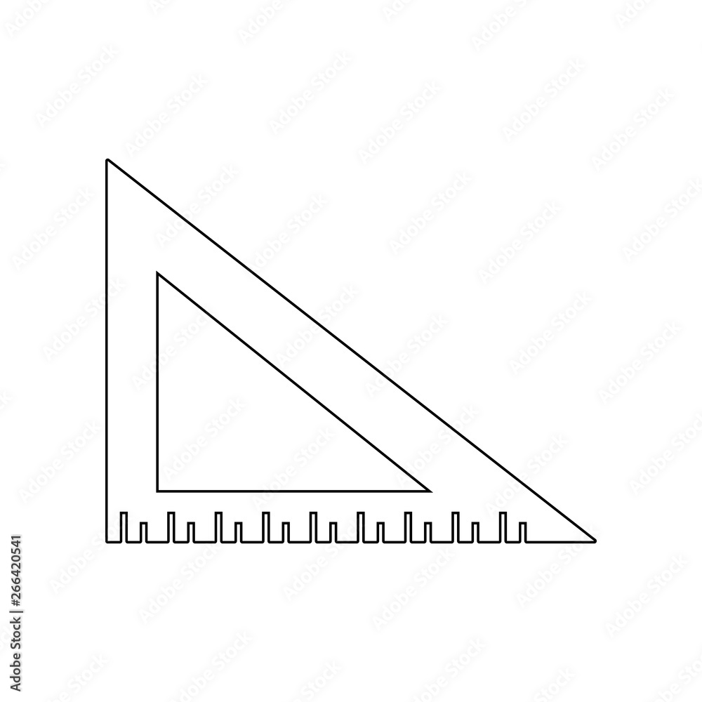 Poster angle ruler icon. element of web for mobile concept and web apps icon. outline, thin line icon for w