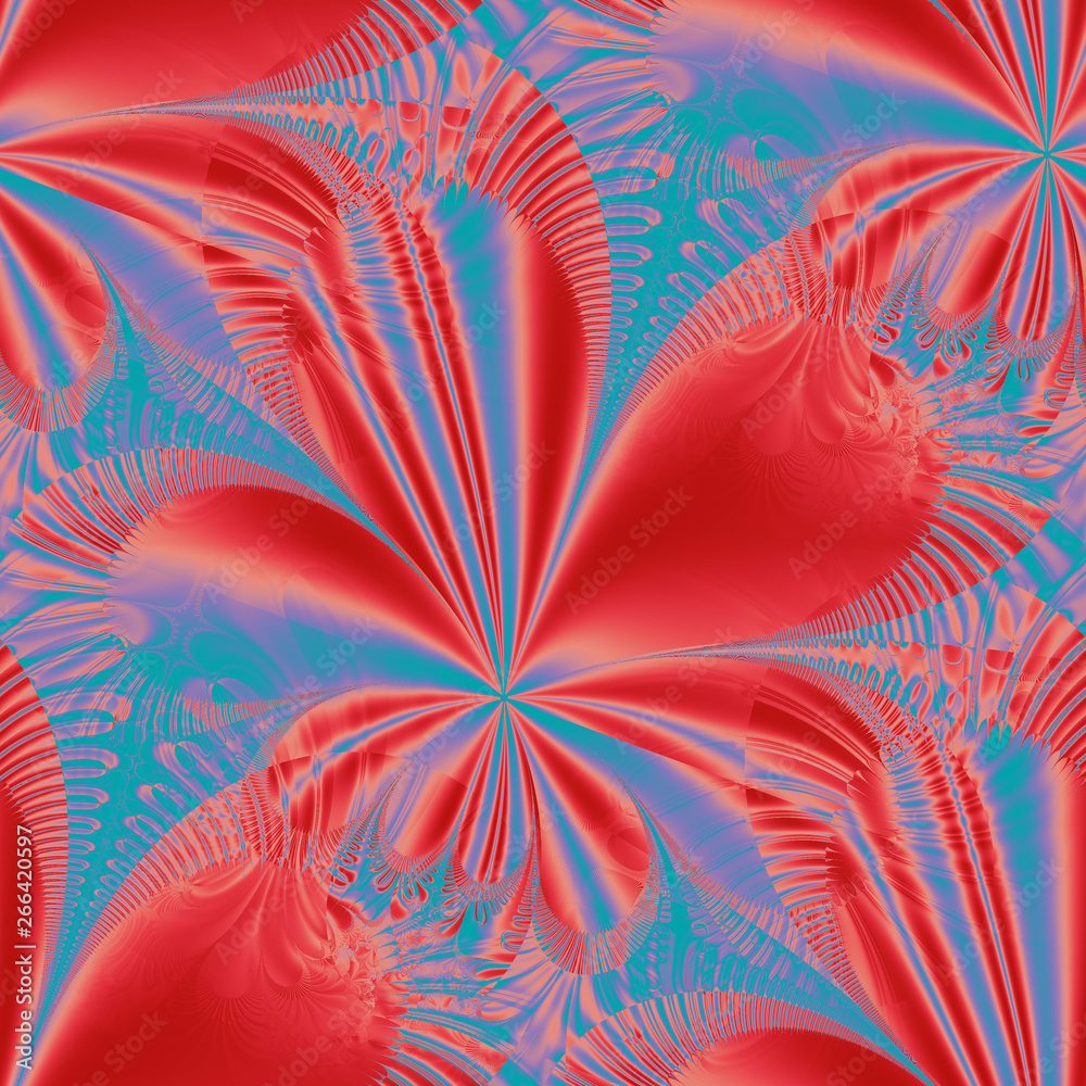 Poster seamless abstract pattern. fractal pattern. computer fractal graphics. background.