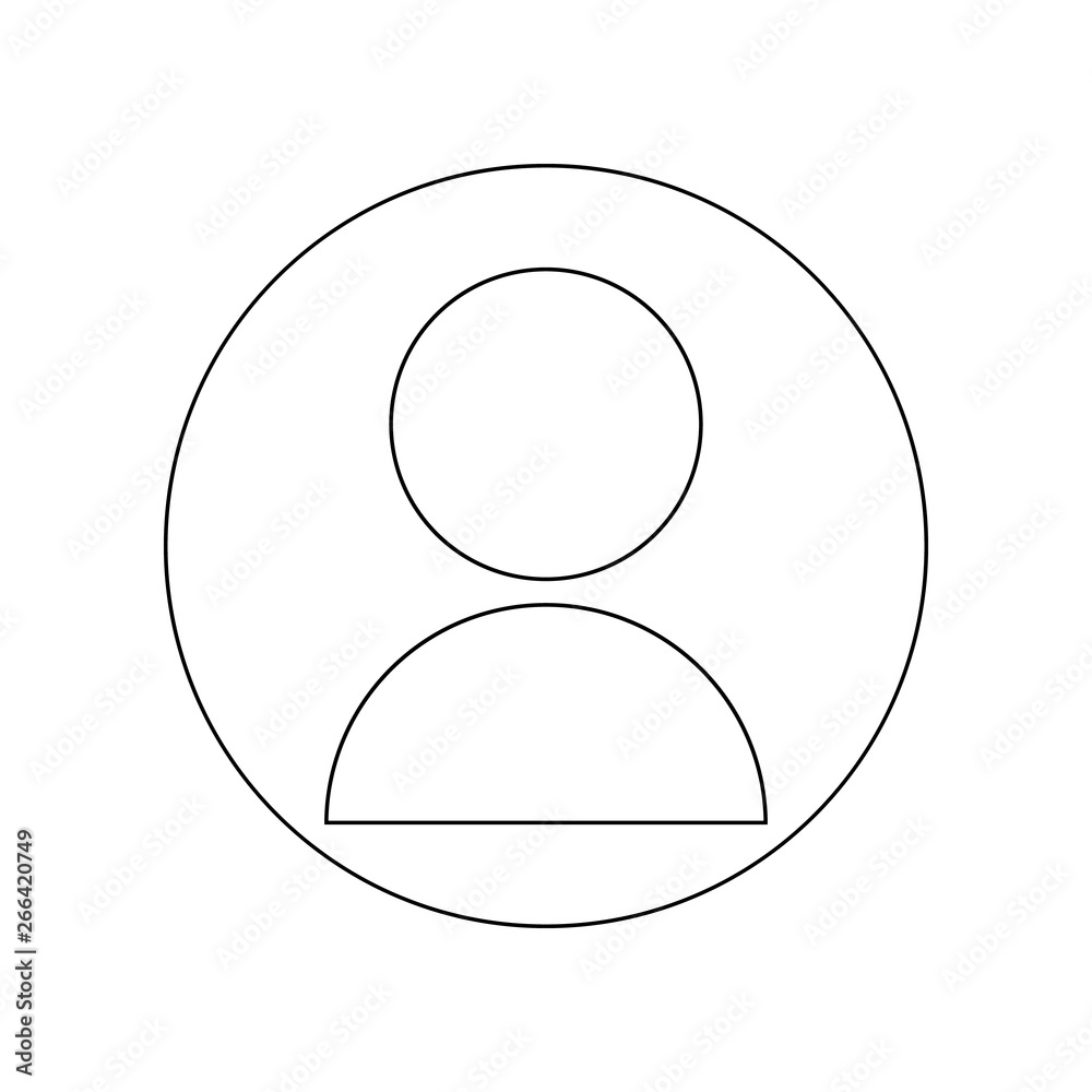 Aufkleber contact button icon. element of web for mobile concept and web apps icon. outline, thin line icon fo