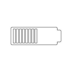 battery level icon. Element of web for mobile concept and web apps icon. Outline, thin line icon for website design and development, app development