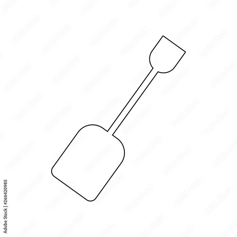 Poster shovel icon. element of web for mobile concept and web apps icon. outline, thin line icon for websit