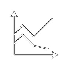 financial schedule icon. Element of web for mobile concept and web apps icon. Outline, thin line icon for website design and development, app development