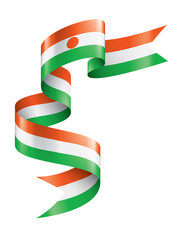 Niger flag, vector illustration on a white background