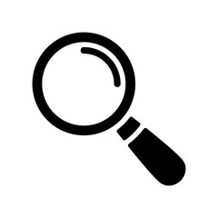 Magnifying glass simple icon. Vector