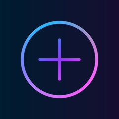 Obraz premium Plus nolan icon. Simple thin line, outline vector of web icons for UI and UX, website or mobile application