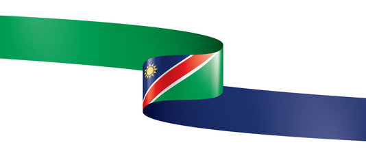 Namibia flag, vector illustration on a white background