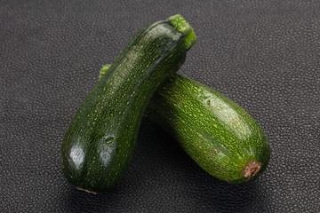 Raw ripe zucchini