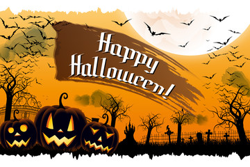 Happy Halloween banner/ poster