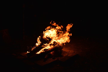 Fuego de noche