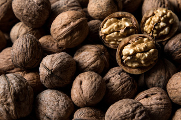 tasty walnuts background