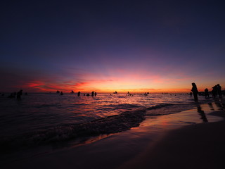 Sunset White Beach - Boracay Island, Philippines
