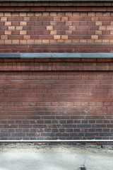 Brick wall with pattern background scene