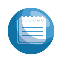 paper notepad isolated icon