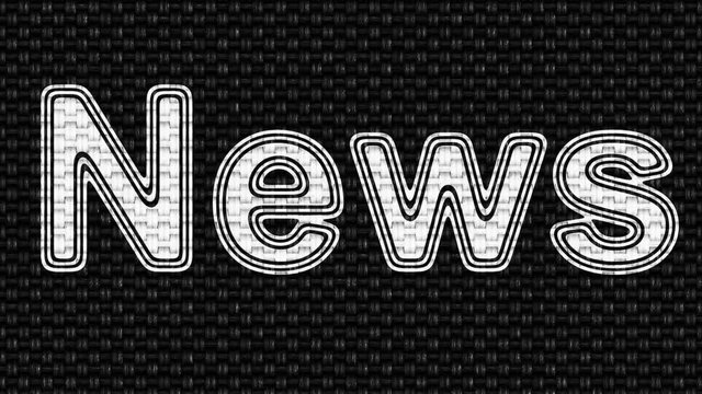 News. Looping footage. Illustration.