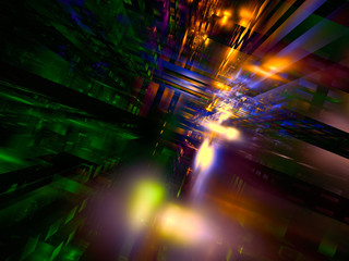 Colored sci fi or data science background - abstract digitally generated image