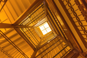 Through the Winding Staircase in the Virginia Capital Building