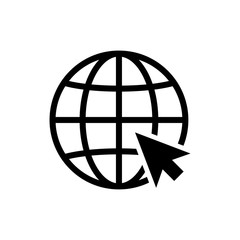 Obraz premium internet - globe icon