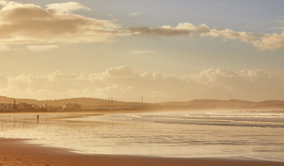 Sandy beach on the coast near Essaouira