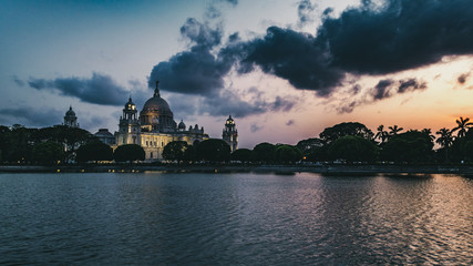 Beautiful  Victoria Memorial, Kolkata , West Bengal, India,