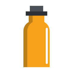 Thermo bottle cartoon isolated