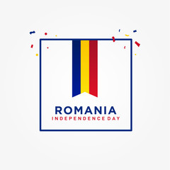Romania Independence Day Vector Design